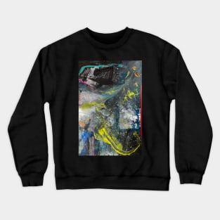 Dark Abstract Painting Crewneck Sweatshirt